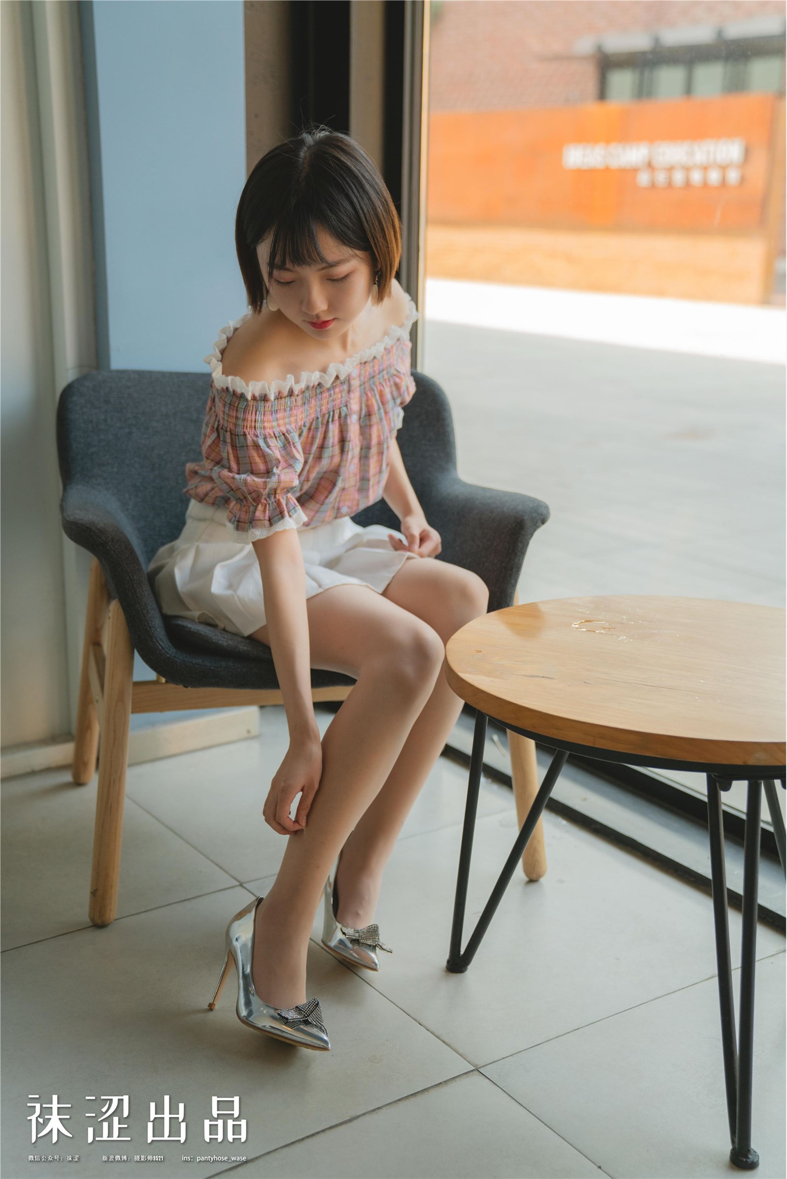 Socks acerbity 076 warm ~ pastoral style pleated skirt(10)